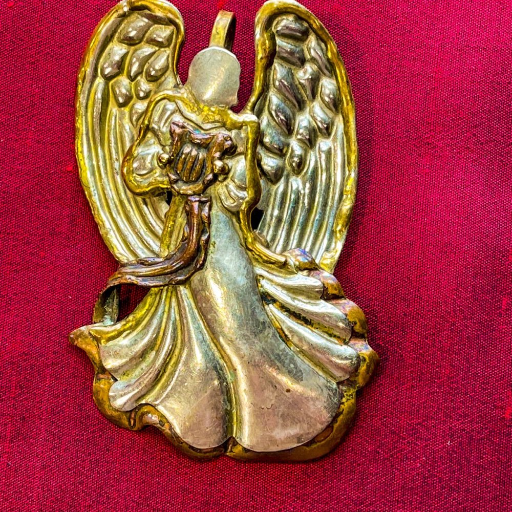 ▪️VTG▪️1980's 1990's Lot of 2 Brooch Pins & 1 Pendant Angel Jewelry Pieces - Picture 7 of 10